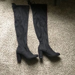 Black OTK boots